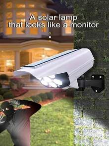 1PC Motion Sensor Solar Light, 2000 Lumens, 77LED Spotlight, 3 Functional Modes, Wireless Floodlights For Hotels, Porches, Gardens, Courtyards, Lanes, Virtual Security Camera - Solar And Motion Sensing -2025 Upgrade -1200mah