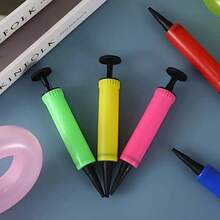 1/2/3/5pcs Manual Balloon Inflator Pump - No Electricity Needed, Random Colors (Red, Green, Yellow, Pink) Handheld Latex & Foil Balloon Inflator - Easter, Wedding, Christening, Thanksgiving Party Accessory, Easy Operation Durable Design, Essential Tool For Celebrations