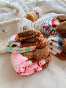 1 Pair Women's Cute Cartoon Dachshund Soft Mid-Calf Socks