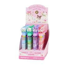 Sanrio Penna a sfera retrattile di alta qualità Sanrio da 0,7 mm, penna a sfera retrattile a tema Melody, Kuromi, Pompompurin, penna decorativa per scrivere, disegnare, forniture per ufficio e scuola per ragazze