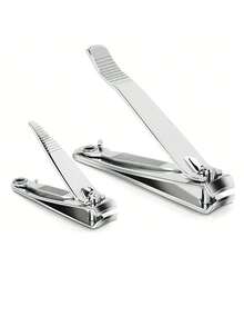 4 件套指甲钳套装：防溅指甲钳，高品质不锈钢指甲钳和脚趾甲钳，耐用刀片，适合每个人的指甲护理工具，卧室、浴室、指甲清洁和修剪 - 彩色 - 查看 6