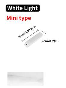 1pc USB Rechargeable LED Motion Sensor Light - Wireless, Warm/White, Night Light, Kitchen Decor, Home Decor, Room Decor, Suitable For Kitchen, Closet, Hallway And Stairs, Bedroom, Ideal For Hotel, Bar, Restaurant