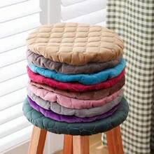 1/4 miếng đệm ghế tròn, vỏ bọc ghế tròn gia dụng, vỏ bọc ghế bàn ăn nhỏ màu trơn dày chần bông cho mọi mùa - Nhiều màu - Xem 3