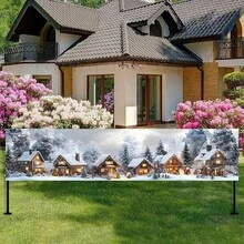 A Variety Of Merry Christmas Background Banners, Featuring Winter Snow Scenes, Are Perfect For Christmas-Themed Parties, Indoor/Outdoor Festival Displays, Christmas Decorations, Photo Booth Photography Props, Seasonal Decorations, And Winter Celebrations