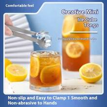 3pcs Stainless Steel Creative Food Tongs, Kitchen Sugar Cube Clip, Hand-Shaped Snack Chip Clip, Non-Slip Ice Tongs, Family Dinner Supplies, Christmas Party Supplies