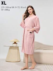 1 chiếc khăn tắm cá nhân hóa tùy chỉnh dành cho các cặp đôi, áo choàng tắm cho khách sạn, thẩm mỹ viện, áo choàng tắm cùng kiểu dáng cho nam và nữ, áo dài ngủ mặc nhà, trang trí, cá nhân hóa, dùng trong nhà, kỷ niệm, Ngày của Mẹ, sinh nhật, đám cưới, khăn tắm phòng tắm, khăn tắm cho thẩm mỹ viện, khách sạn, thể thao, đồ dùng thiết yếu trong nhà, khăn tắm, tình yêu vĩnh cửu, sang trọng tinh tế, phụ kiện trang trí bánh kem - bộ đồ ngủ đôi màu trơn - Xem 20