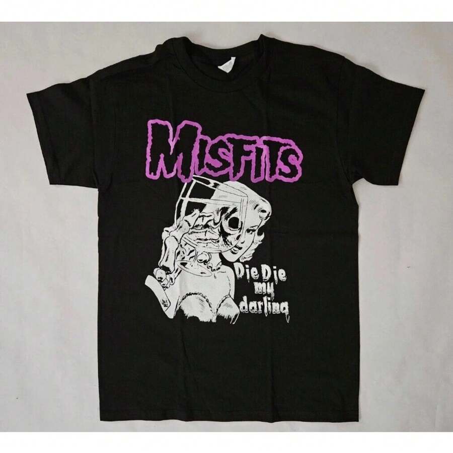 MISFITS Die Die My Darling T ShirtRelaxed Fit Casual Tees - màu đen - Xem 1
