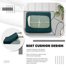 Stretch Individual Cushion Covers Sofa Cushion Couch Covers Slipcovers Soft Replacement New Pattern Furniture Protector With Elastic Bottom