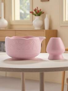 2件带嘴陶瓷碗、宋代抹茶碗、抹茶打蛋器、抹茶刷、抹茶搅拌工具套装、窑烧餐具套装、返校套装、节日礼品套装