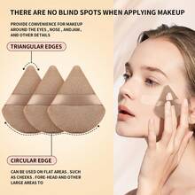 47pcs Professional Makeup Brush Set: 30pcs Full Face Makeup Brushes + 2pcs Makeup Sponge Puffs + 4pcs Thumb Makeup Sponge Puffs + 4pcs Makeup Sponge Puffs + 6pcs Makeup Sponges (2 Large, 4 Small) + 1pc Carrying Case, Practical Complete Makeup Tool Kit