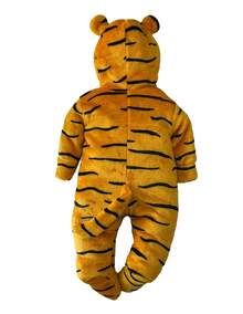 Mameluco para bebe con gorro bordado Disney - Naranja - Ver 4