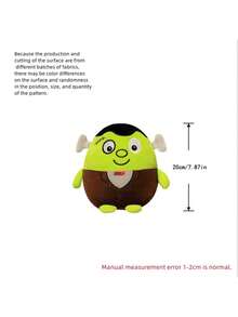 Cute Party Plush Toy Soft Plush Stuffed Vampire Skull Ghost Bat Plush Toy Kawaii Plushies Gift Birthday Gift Christmas Gift - Multicolor - View 9