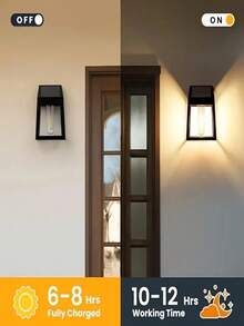 4-Pack Solar-Powered Outdoor Lights With Auto On/Off, 200mah,High Quality, Solar Garden Lights For Pathway, Patio, Deck, Yard - No Wiring Needed, Energy-Efficient Solar Lighting For Halloween, Christmas, Year-Round Decor - Easy Installation - Outdoor Solar Wall Lights - 查看 5