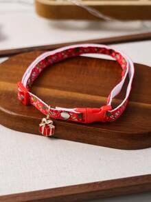 PETCIRCLE 1pc Pet Accessory Dog Cat Small Dog Puppy Happy Puppy Teddy Bichon Pomeranian Cute Casual Fashion Accessory Christmas Gift Box Collar - Multicolor - View 8