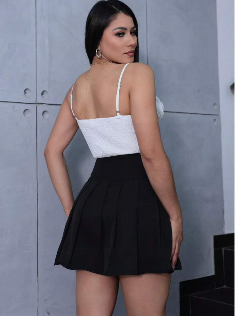 Last Pleated Skirt Of 2025 - Black - View 1