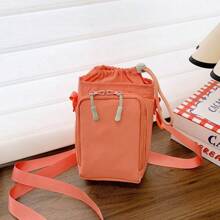 1 pieza Bolsa para vaso de agua, bolso de hombro, nuevo vaso aislado ligero para exteriores, bolso inclinado, bolso inclinado para teléfono, bolso de hombro para mujer