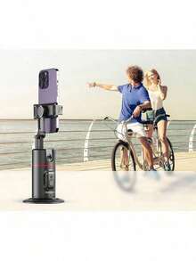 Lenovo H1A Gimbal With Face Recognition And Automatic Tracking, Three-Axis Mechanical Image Stabilization, Gesture-Controlled Photography, One-Touch Landscape And Portrait Mode Switching, Long-Lasting Battery Life, And Versatile Application. Black - Black - View 2