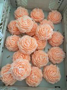 شمعة عطرية على شكل زهرة البيونيا ثلاثية الأبعاد، متوفرة بحجمين صغير/متوسط، رائحة منعشة + وظيفة ديكورية، مناسبة لديكور حفل الزفاف، هدايا عيد الحب واستخدام يومي في الغرف، مع رائحة زهرية طازجة طويلة الأمد، هدايا للنساء، هدايا، شموع معطرة، شموع