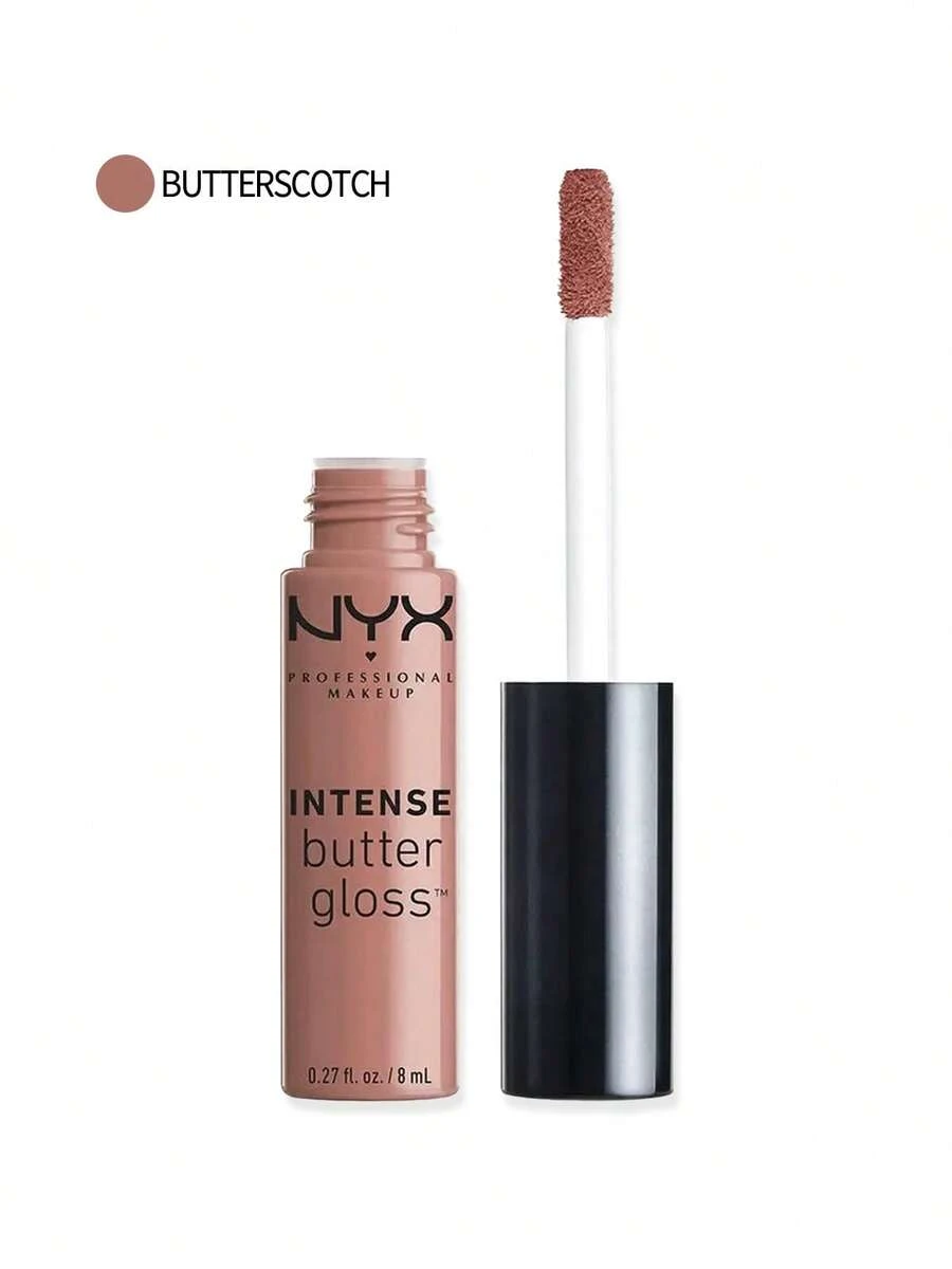 NYX Brillo de labios de mantequilla 46 Butterscotch 0.27oz/8ml Maquillaje Color de labios Brillo de labios Tono cálido de caramelo Ultra suave Sensación ligera No pegajoso Hidratante Perfecto para looks naturales Novia Esposa Madre Amiga Cumpleaños Graduación Fiesta Viaje Campamento Exterior Escuela Campus Festivales Aniversario Otoño Halloween Looks de otoño - 46 Caramelo de mantequilla - Ver 1