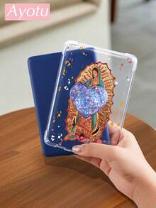 Virgin Mary Kindle 保护套，适用于 Kindle Paperwhite 第 12 代 2024/Kindle（第 11 代 - 2024 年发布）/Kindle Colorsoft Signature Edition/Kindle 第 10 代 2019/Kobo Clara Colour、Kindle 透明外壳 - 彩色 - 查看 6