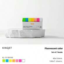 1 件 2025 新款 Kingjet 日式简约小巧便签盒、记事本、书签、索引标签 - 生日礼物、圣诞节礼物、万圣节礼物、完美礼物、收藏品 - 彩色 - 查看 9
