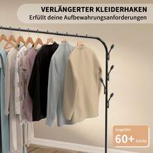 Rigogo Clothes Drying Racks - Enkelvoudig hangend/110 x 40 x 150cm - Bekijken 6