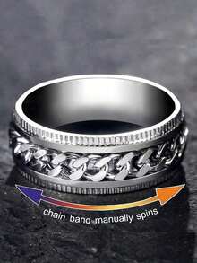 4 Pieces/Set Hip-Hop Fashion Men's Jewelry Set, Cross Necklace, Bracelet And Personalized Ring (Size: 7-12), Stainless Steel Material, No Fading, No Allergy, Suitable For Parties, Daily Life, Dating. The Best Jewelry For Holiday Gifts