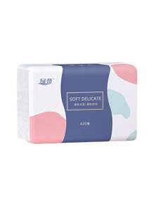 6包卫生纸420大包纸巾大号纸巾5层加厚面巾纸抽一整箱卫生纸擦手纸多用途纸巾 - 彩色 - 查看 19