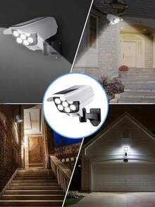 1PC Motion Sensor Solar Light, 2000 Lumens, 77LED Spotlight, 3 Functional Modes, Wireless Floodlights For Hotels, Porches, Gardens, Courtyards, Lanes, Virtual Security Camera - Solar And Motion Sensing -2025 Upgrade -1200mah