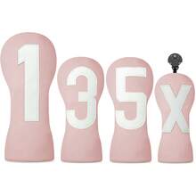 1pc Pink Golf Club Protective Cover, Golf Accessories, And Protective Cover Made Of Waterproof Materials Provide The Best Protection For Your Golf Club. - Pink - View 1