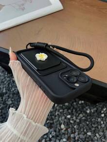 1 pieza Funda de teléfono móvil de silicona a prueba de golpes con diseño de pétalos de flor y cordón, compatible con Samsung Galaxy S25, S24, S24 Plus/S24+, S24 Ultra, S24 FE, S20, S21, S22, S23 y 11/11 Pro/11 Pro Max, 12/12 Pro/12 Pro Max, 13/13 Pro/13 Pro Max, 14/14 Pro/14 Pro Max, 15/15 Pro/15 Pro Max, 16/16 Pro/16 Pro Max, 16E