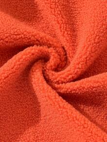 Felpa con cappuccio in pile con grafica di zucca di Ognissanti e ricamo di lettere per ragazzi