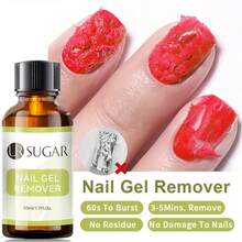 UR SUGAR 50ml Nail Gel Remover 3-5 Minutes Soak-Off UV Gel Polish Quick Cleaner Manicure Semi Permanent Varnish Nails Art Tools - 無色 - 查看 5