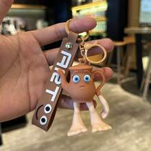 1pc New Italian Brainrot Animals Tralalero Tralala Keychains For Accessories Funny Sigma Skibidi Rizz Cat Silly Meme Keyrings Fans Friends Gifts