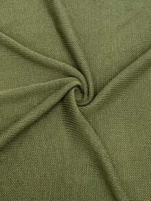 Women's Asymmetric Shawl Collar Y2K Style Batwing Sleeve Cropped Knit Top, Lightweight Sheer Pullover Sweater For Beach, Vacation, Autumn - Green - View 9