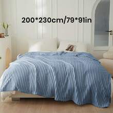 1pc Throw Blanket, Bedding, Cozy And Warm Blanket, Lightweight Soft And Comfortable, Solid Color Series, Minimalist And Stylish Design, Suitable For Sofa, Bedroom, Living Room, All-Around Comfort, Travel Use, Nap Blanket, Reference Size Image, Multiple Sizes Available, Machine Washable, Autumn Decor, Room Decor, Back To School, School Supplies