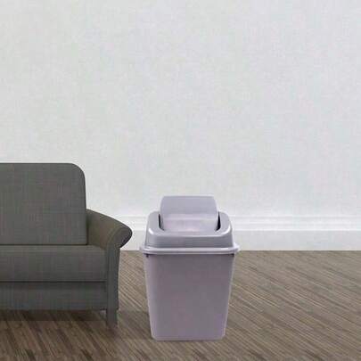 Household Living Room Bedroom Storage Bin With Lid, Shake-Lid Trash Can/Trash Can, Household Toilet, Living Room, Kitchen, Bathroom, Deodorizing Shake