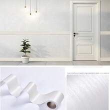 1 Roll 8cmx5m Self-Adhesive Wood Grain PVC Door Frame Repair Sticker - Easy Install Skirting Board & Wall Decor Trim, Perfect For Home Renovation