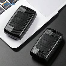 Ốp bảo vệ chìa khóa xe hơi kiểu sợi carbon ABS, phù hợp với các dòng xe Land Rover Range Rover Evoque, Discovery, E-PACE, I-PACE, XE, XJ, XF (2018-2025) - Land Rover B - Xem 1