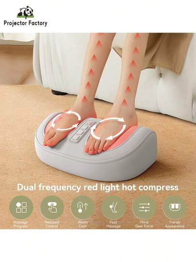 LIPETY Portable Foot MassagerShiatsu Foot Massager Kneading And Rolling Home Massagers For Feet, Feet Massager With Heat, Calf, Leg,Arm, For Men, Women, Father, Mom Parents And The Elderly (Grey)