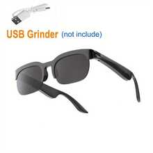 AI Translation Smart Glasses With Wireless Calling, Wireless, USB Charging, Built-In Mic/ Speaker, UV-Polarized Lens - Compatible With 140 Languages - Long Battery Life, High Quality - For Travel, Outdoor, Office - Birthday/ Christmas Gifts For Men & Women - Sleek Black Frames, Handsfree Calling, Stylish Wearable Tech, Highquality Audio, Hifi Sound Quality, Business Professionals, Best For Christmas - Upgrade AI Translation - View 10