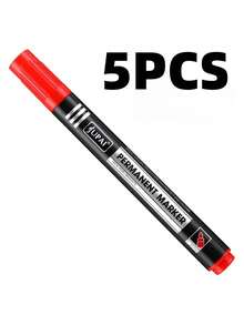 3/5/10支永久性记号笔，黑色防水大头物流记号笔，速干，不可擦掉记号笔 - 彩色 - 查看 17