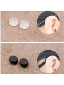 透明硅胶防滑 P 型耳机、圆形固定夹、弹性眼镜耳挂、适合眼镜佩戴者的耐用塑料、薄型眼镜腿防滑 P 型盖、用于眼镜清洁和修理套件的眼部护理配件 - 彩色 - 查看 6