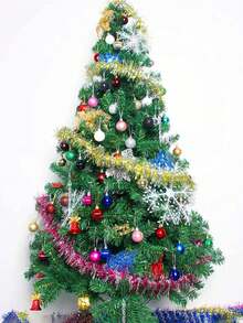 24pcs Multi-Color Christmas Tree Decorations, Flocked Ornament Balls For Home, Window Display, Christmas Decor