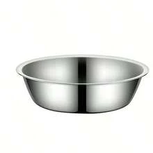4 件/1 件优质不锈钢宠物碗，易于清洁的猫粮和狗粮碗内衬 - 銀色 - 查看 8