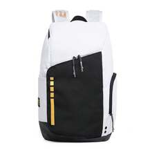Unisex, Basketball Backpack, School Bag/Sport Travel Bag/Laptop Bag - 白色 - 查看 1
