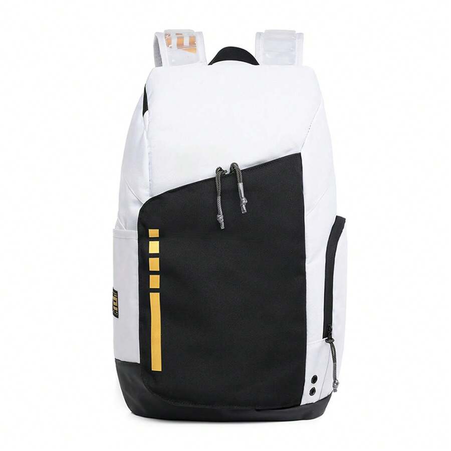Unisex, Basketball Backpack, School Bag/Sport Travel Bag/Laptop Bag - 白色 - 查看 1
