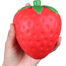 1/3/6/10件香蕉减压玩具各种水果弹力玩具PU减压球教室生日圣诞节礼物小型派对用品减压派对礼品袋填充物 - 彩色 - 查看 6