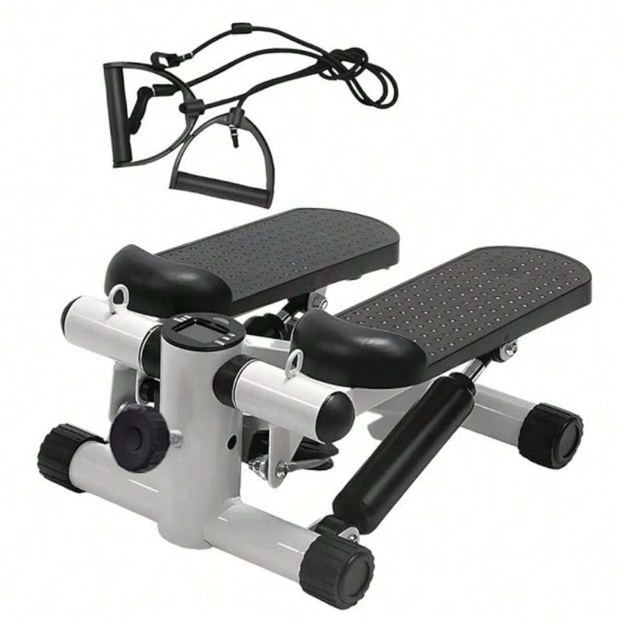 Mini Steppers For Exercise Workout Machine | Home Cardio Mini Stepper Machine UK - Black and White - View 1