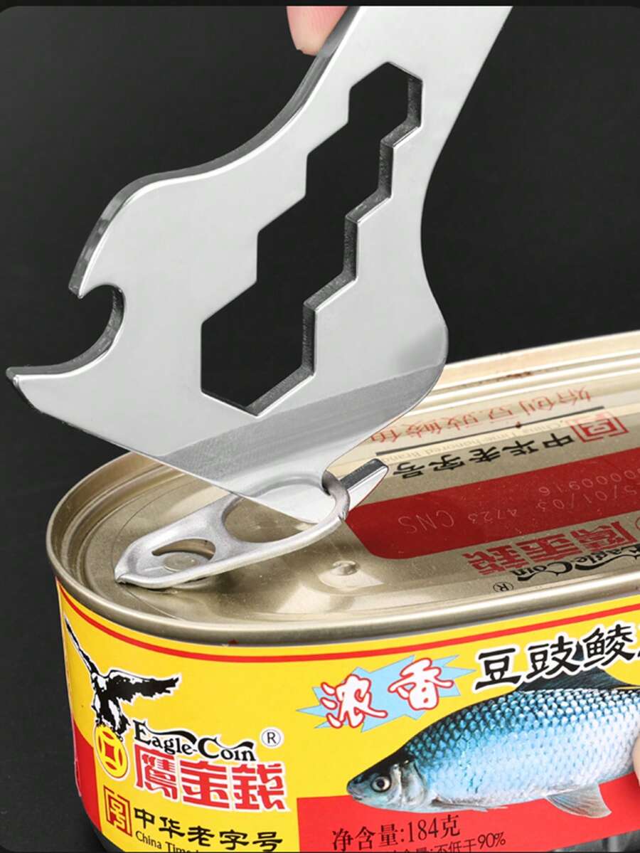 1个不锈钢多功能开罐器、开瓶器、罐盖移除器、旋盖开启器 - 彩色 - 查看 1